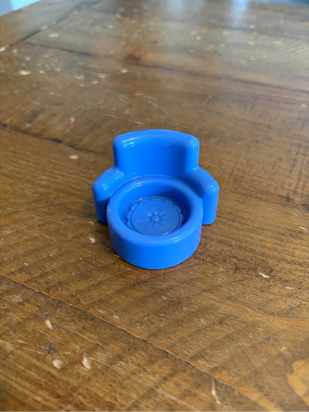 Fisher Price Little People Blue Royal Tea Party Chair as is